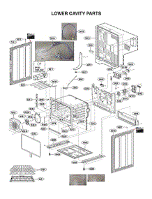 Lower Cavity Parts parts for Lg Range LUTD4919SN/00 from AppliancePartsPros.com