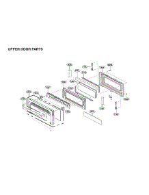 Upper Door Parts parts for Lg Gas Range LUTG4519SN/00 from AppliancePartsPros.com