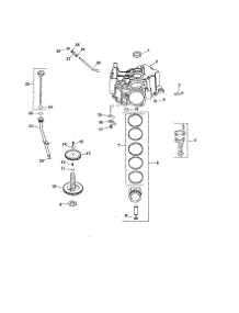 Crankcase parts for Kohler Lawn & Garden Engine LV675-851501 from AppliancePartsPros.com