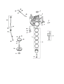 Crankcase parts for Kohler Lawn & Garden Engine LV675-851502 from AppliancePartsPros.com