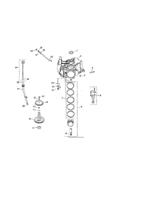 Crankcase parts for Kohler Lawn & Garden Engine LV675-851513 from AppliancePartsPros.com