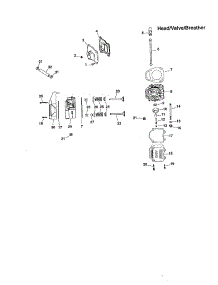 Head / Valve / Breather parts for Kohler Lawn & Garden Engine LV675-851514 from AppliancePartsPros.com