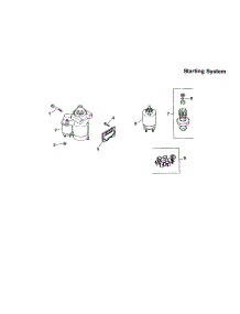 Starting System parts for Kohler Lawn & Garden Engine LV675-851514 from AppliancePartsPros.com