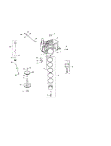 Crankcase parts for Kohler Lawn & Garden Engine LV675-851515 from AppliancePartsPros.com