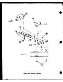 Switch And Bracket Assembly (Lw2402 / P7762113w) (Lw2403 / P7762120w) parts for Amana Washer LW1201/P7762110W from AppliancePartsPros.com