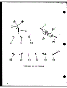 Power Cord (Lw2402 / P7762113w) (Lw2403 / P7762120w) parts for Amana Washer LW1201/P7762110W from AppliancePartsPros.com