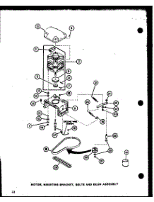Motor (Lw1201 / P7762121w) (Lw1501 / P7762122w) (Lw1503 / P7762123w) (Lw2302 / P7762124w) (Lw2303 / P7762125w) (Lw1502 / P7762132w) parts for Amana Washer LW1501/P7762122W from AppliancePartsPros.com