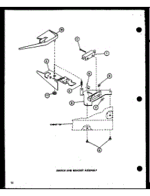Switch And Bracket Assembly (Lw2402 / P1110516w) (Lw2403 / P1110517w) parts for Amana Washer LW1502/P1110512W from AppliancePartsPros.com