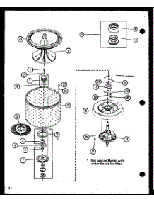(Lw2402 / P1110516w) (Lw2403 / P1110517w) parts for Amana Washer LW1502/P1110512W from AppliancePartsPros.com