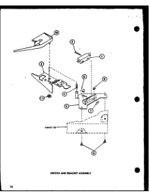 Switch And Bracket Assembly (Lw2402 / P7762126w) (Lw2403 / P7762127w) parts for Amana Washer LW1502/P7762132W from AppliancePartsPros.com