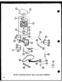 Motor (Lw2402 / P1110516w) (Lw2403 / P1110517w) parts for Amana Washer LW1503/P1110513W from AppliancePartsPros.com