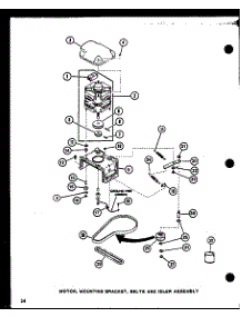 Motor (Lw3403w / P1118419ww) (Lw3403g / P1118420wg) (Lw3403l / P1118421wl) parts for Amana Washer LW2201L/P1118403WL from AppliancePartsPros.com