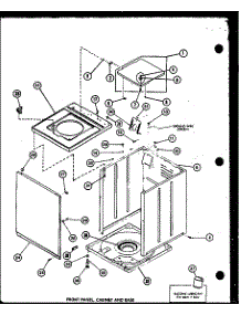 Front Panel (Lw1201 / P7762121w) (Lw1501 / P7762122w) (Lw1503 / P7762123w) (Lw2302 / P7762124w) (Lw2303 / P7762125w) (Lw1502 / P7762132w) parts for Amana Washer LW2302/P7762124W from AppliancePartsPros.com
