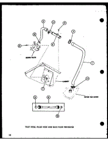 Inlet Hose (Lw2402 / P7762126w) (Lw2403 / P7762127w) parts for Amana Washer LW2302/P7762124W from AppliancePartsPros.com