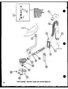 Pump Assembly (Lw1201 / P1110510w) (Lw1501 / P1110511w) (Lw1502 / P1110512w) (Lw2302 / P1110514w) (Lw2303 / P1110515w) (Lw1503 / P1110513w) parts for Amana Washer LW2303/P1110515W from AppliancePartsPros.com