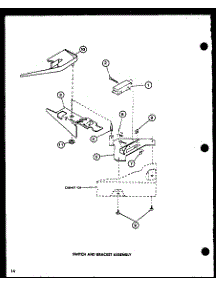 Switch Andbracket Assembly (Lw1201 / P7762110w) (Lw1501 / P7762111w) (Lw1503 / P7762118w) (Lw2302 / P7762112w) (Lw2303 / P7762119w) parts for Amana Washer LW2303/P7762119W from AppliancePartsPros.com