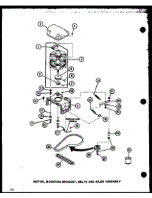 Motor (Lw2402 / P7762113w) (Lw2403 / P7762120w) parts for Amana Washer LW2402/P7762113W from AppliancePartsPros.com