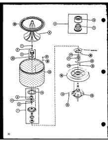 (Lw2402 / P7762113w) (Lw2403 / P7762120w) parts for Amana Washer LW2402/P7762113W from AppliancePartsPros.com