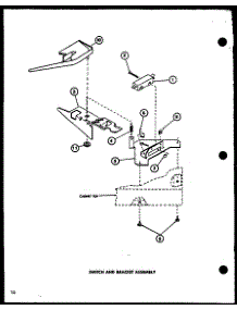 Switch And Bracket Assembly (Lw1201 / P1110510w) (Lw1501 / P1110511w) (Lw1502 / P1110512w) (Lw2302 / P1110514w) (Lw2303 / P1110515w) (Lw1503 / P1110513w) parts for Amana Washer LW2403/P1110517W from AppliancePartsPros.com