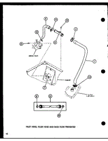 Inlet Hose (Lw1201 / P1110510w) (Lw1501 / P1110511w) (Lw1502 / P1110512w) (Lw2302 / P1110514w) (Lw2303 / P1110515w) (Lw1503 / P1110513w) parts for Amana Washer LW2403/P1110517W from AppliancePartsPros.com