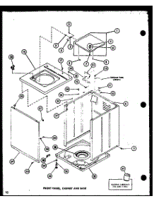 Front Panel (Lw1201 / P7762110w) (Lw1501 / P7762111w) (Lw1503 / P7762118w) (Lw2302 / P7762112w) (Lw2303 / P7762119w) parts for Amana Washer LW2403/P7762120W from AppliancePartsPros.com