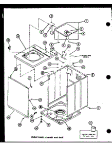 Front Panel (Lw2402 / P7762113w) (Lw2403 / P7762120w) parts for Amana Washer LW2403/P7762120W from AppliancePartsPros.com