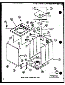 Front Panel (Lw2903 / P1110506w) (Lw2603 / P1110504w) (Lw9003 / P1110503w) parts for Amana Washer LW2903/P1110506W from AppliancePartsPros.com