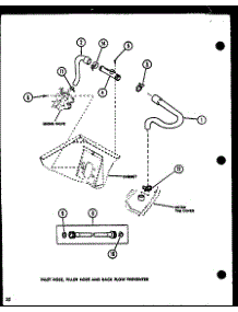 Inlet Hose (Lw3403w / P1118419ww) (Lw3403g / P1118420wg) (Lw3403l / P1118421wl) parts for Amana Washer LW3302G/P1118414WG from AppliancePartsPros.com