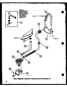 Pump Assembly (Lw3403w / P1164319ww) (Lw3403g / P1164320wg) (Lw3403l / P1164321wl) parts for Amana Washer LW3403G/P1164320WG from AppliancePartsPros.com