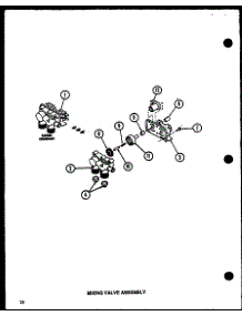 Mixing Valve Assembly (Lw3903w / P1122407ww) (Lw3903l / P1122408wl) (Lw3603w / P1122405ww) (Lw3603l / P1122406wl) (Lw9103w / P1122812ww) parts for Amana Washer LW3603/P1110504W from AppliancePartsPros.com