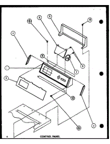 Control Panel (Lw3903w / P1122407ww) (Lw3903l / P1122408wl) (Lw3603w / P1122405ww) (Lw3603l / P1122406wl) (Lw9103w / P1122812ww) parts for Amana Washer LW3903W/P1122407WW from AppliancePartsPros.com