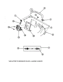 Inlet Hose / Fill Hose parts for Amana Washer LW8201L2-PLW8201L2B from AppliancePartsPros.com