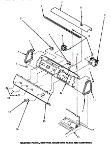Graphic Panel, Control Mounting Plate & Controls (Cw8203w / Pcw8203w) (Cw8403w / P1163311ww) (Lw8203w / P1163212ww) (Lw8403w / P1163305ww) parts for Amana Washer LW8403W/P1163305WW from AppliancePartsPros.com