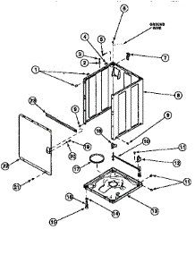 Front Panel, Base And Cabinet parts for Amana Washer LWA90W/PLWA90AW from AppliancePartsPros.com