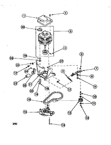 Pump And Idler Assembly parts for Amana Washer LWA90W/PLWA90AW from AppliancePartsPros.com