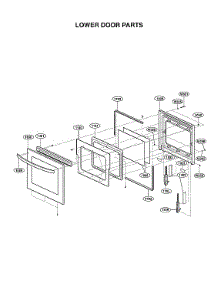 Lower Door Parts parts for Lg Wall Oven/Microwave Combo LWC3063BD/00 from AppliancePartsPros.com