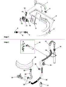 Mixing Valve And Hoses parts for Amana Washer LWC80AW-PLWC80AW from AppliancePartsPros.com
