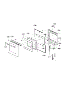 Lower Door Parts parts for Lg Electric Wall Oven LWD3063BD/00 from AppliancePartsPros.com