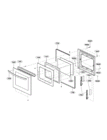 Lower Door Parts parts for Lg Electric Wall Oven LWD3063ST/00 from AppliancePartsPros.com