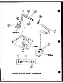 Inlet Hose (Lwd773w / P1122801ww) (Lwd773l / P1122802wl) (Lwd973l / P1122804wl) (Lwd973w / P1122803ww) parts for Amana Washer LWD973L/P1122804WL from AppliancePartsPros.com
