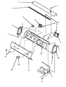 Graphic Panel, Ctrl Mtg Plate & Ctrls parts for Amana Washer LWM423L-P1176404WL from AppliancePartsPros.com