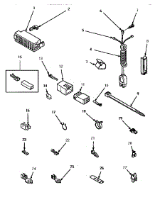 Power Cord & Terminals parts for Amana Washer LWM423L-P1176404WL from AppliancePartsPros.com