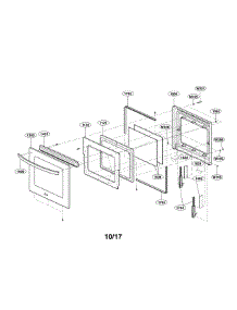 Door Parts parts for Lg Electric Wall Oven LWS3063BD/00 from AppliancePartsPros.com
