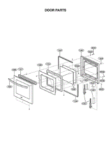 Door Parts parts for Lg Electric Wall Oven LWS3063BD/02 from AppliancePartsPros.com