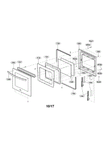 Door Parts parts for Lg Electric Wall Oven LWS3063ST/00 from AppliancePartsPros.com