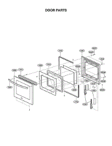 Door Parts parts for Lg Electric Wall Oven LWS3063ST/02 from AppliancePartsPros.com