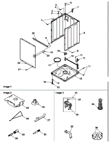 Front Panel, Base And Cabinet, And Special Tools parts for Speed Queen Washer LWS34AW-PLWS34AW from AppliancePartsPros.com