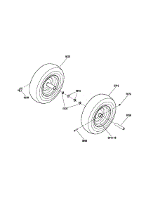 Wheels parts for Snapper Gas Snowblower M1277E (1695734) from AppliancePartsPros.com