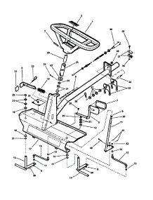 Front End Steering parts for Snapper Rear-Engine Riding Mower M250819BE from AppliancePartsPros.com