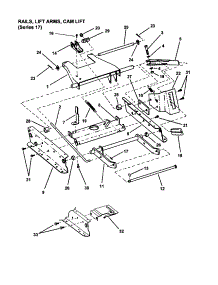 Rails / Lift Arms / Cam Lift parts for Snapper Rear-Engine Riding Mower M250819BE from AppliancePartsPros.com